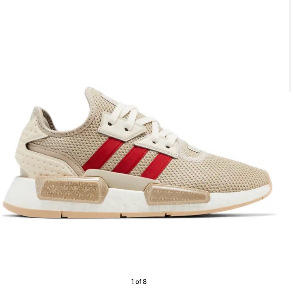 NEW Adidas Tan and Red Athletic Shoes - Picture 2 of 7